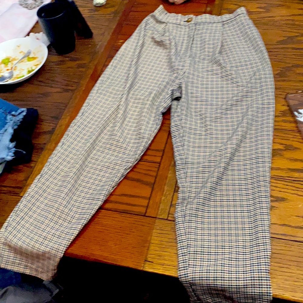 H&M checkered pants